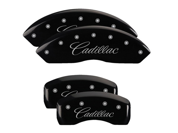 【MGP 正規品】 キャデラック 04-09y SRX | 05-11y STS 専用設計 ブレーキ キャリパーカバー ブラック CADILLACロゴ アルミ製 35002SCADBK 1台分