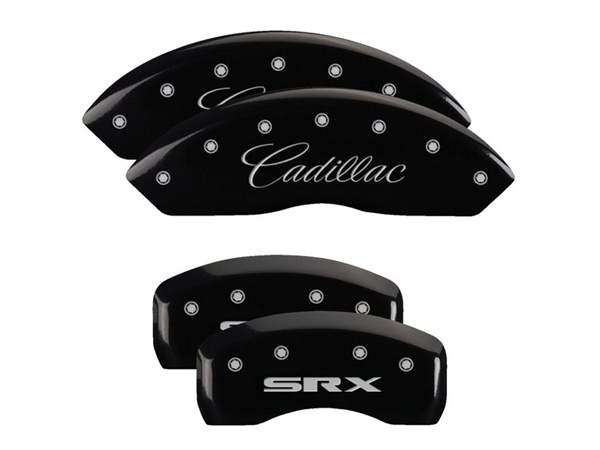 【MGP 正規品】 04-09y キャデラック SRX 専用設計 ブレーキ キャリパーカバー ブラック CADILLAC SRXロゴ アルミ製 35002SSRXBK 1台分