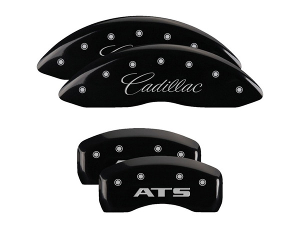 【MGP 正規品】 13-18y キャデラック ATS A1SL 専用設計 ブレーキ キャリパーカバー ブラック CADILLAC ATSロゴ アルミ製 35007SATSBK 1台分