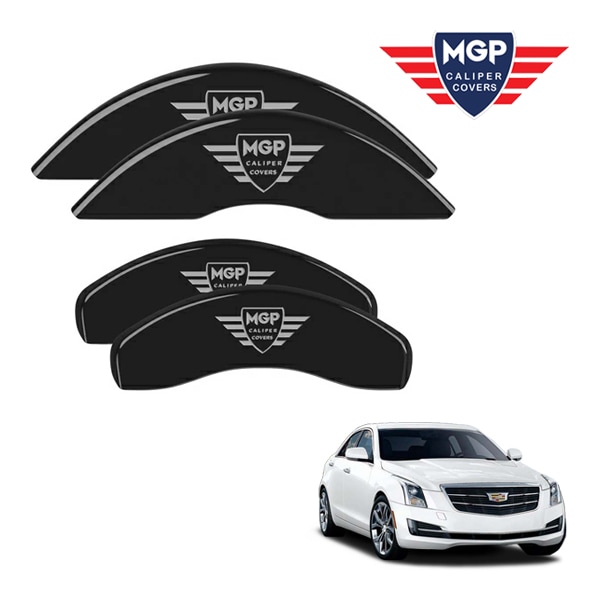 【MGP 正規品】 13-18y キャデラック ATS A1SL 専用設計 ブレーキ キャリパーカバー ブラック MGPロゴ アルミ製 35007SMGPBK 1台分 セット