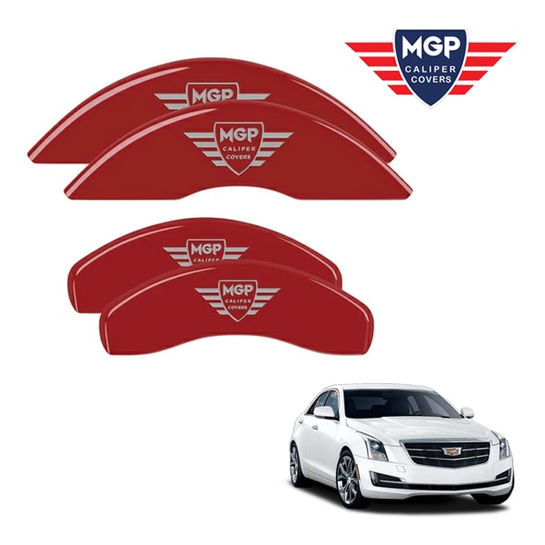 【MGP 正規品】 13-18y キャデラック ATS A1SL 専用設計 ブレーキ キャリパーカバー レッド MGPロゴ アルミ製 35007SMGPRD 1台分 セット