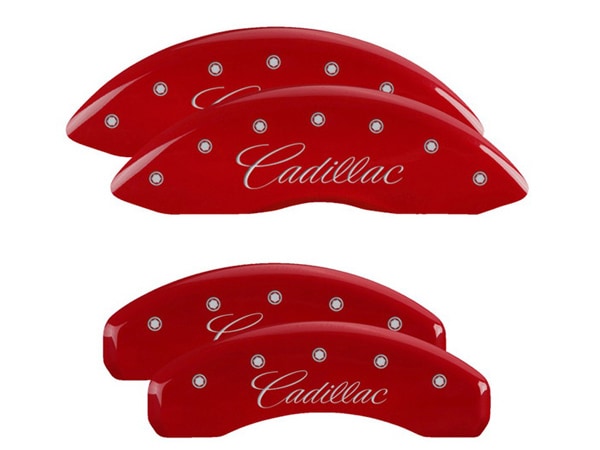 【MGP 正規品】 08-13y キャデラック CTS X322 専用設計 ブレーキ キャリパーカバー レッド CADILLACロゴ 35011SCADRD 1台分 セット