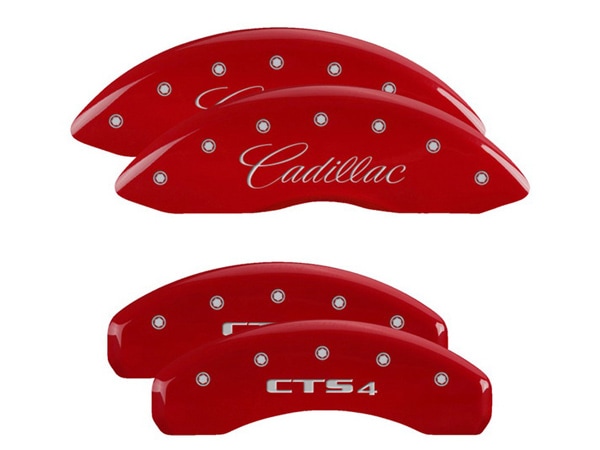 【MGP 正規品】 09-19y キャデラック CTS A1LL 専用設計 ブレーキ キャリパーカバー レッド CADILLAC CTS4ロゴ 35013SCT4RD 1台分 セット