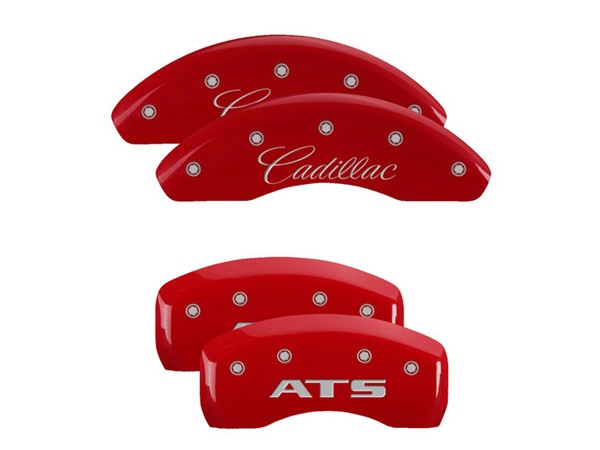【MGP 正規品】 13-16y キャデラック ATS A1SL 専用設計 ブレーキ キャリパーカバー レッド CADILLAC ATSロゴ 35023SATSRD 1台分 セット