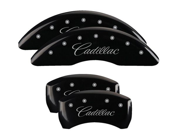 【MGP 正規品】 16-17y キャデラック CT6 O1SL 専用設計 ブレーキ キャリパーカバー ブラック CADILLACロゴ アルミ製 35026SCADBK