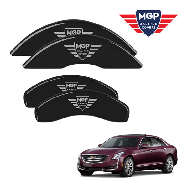 【MGP 正規品】 16-17y キャデラック CT6 O1SL 専用設計 ブレーキ キャリパーカバー ブラック MGPロゴ アルミ製 35026SMGPBK 1台分 セット