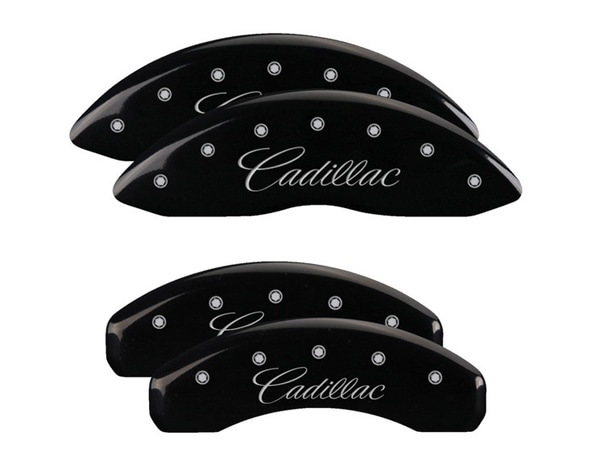 【MGP 正規品】 14-19y キャデラック CTS A1LL 専用設計 ブレーキ キャリパーカバー ブラック CADILLACロゴ アルミ製 35028SCADBK