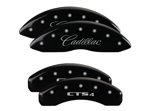 【MGP 正規品】 14-19y キャデラック CTS A1LL 専用設計 ブレーキ キャリパーカバー ブラック CADILLAC CTS4ロゴ アルミ製 35028SCT4BK