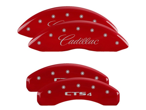 【MGP 正規品】 14-19y キャデラック CTS A1LL 専用設計 ブレーキ キャリパーカバー レッド CADILLAC CTS4ロゴ アルミ製 35028SCT4RD