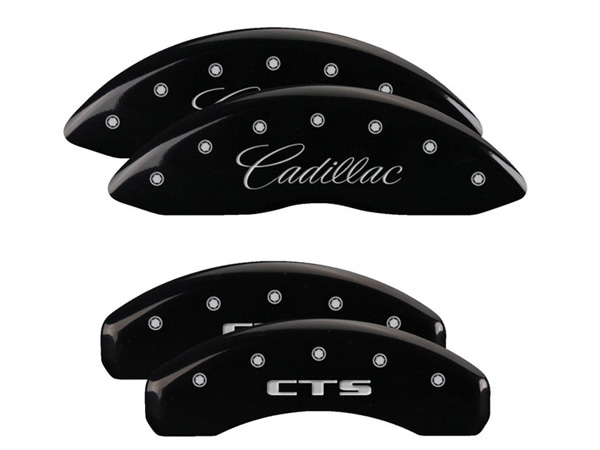 【MGP 正規品】 14-19y キャデラック CTS A1LL 専用設計 ブレーキ キャリパーカバー ブラック CADILLAC CTSロゴ アルミ製 35028SCTSBK