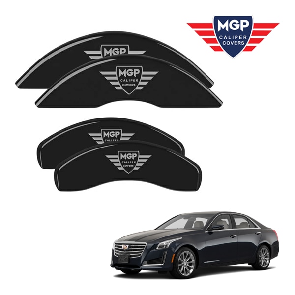 【MGP 正規品】 14-19y キャデラック CTS A1LL 専用設計 ブレーキ キャリパーカバー ブラック MGPロゴ アルミ製 35028SMGPBK 1台分 セット
