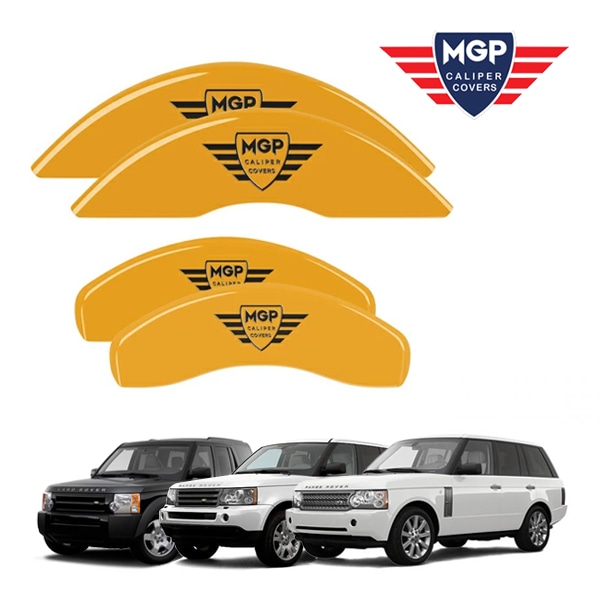 【MGP 正規品】 ランドローバー レンジローバー レンジローバースポーツ 専用設計 ブレーキ キャリパーカバー イエロー MGPロゴ 25137SMGPYL
