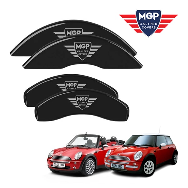 【MGP 正規品】 BMW MINI クーパー R50 R52 R53 専用設計 ブレーキ キャリパーカバー ブラック MGPロゴ アルミ製 51001SMGPBK 1台分 セット