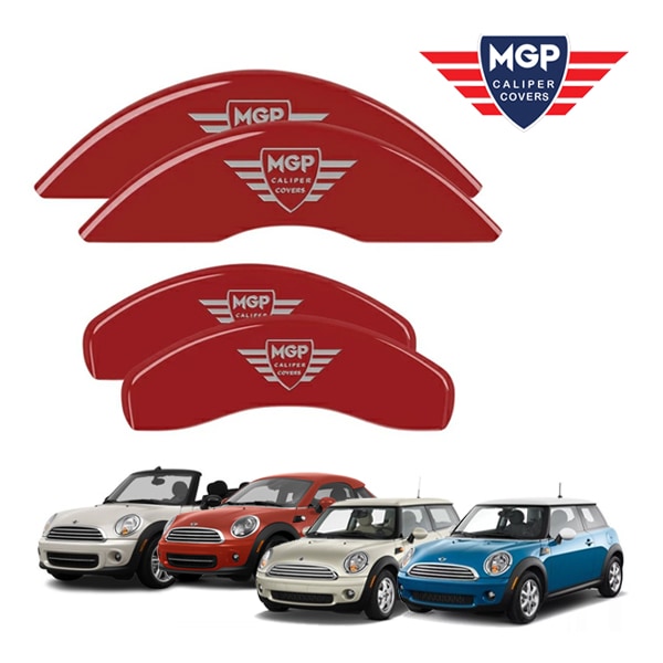 【MGP 正規品】 BMW MINI クーパー R55 R56 R57 R58 R59 専用設計 ブレーキ キャリパーカバー レッド MGPロゴ アルミ製 51004SMGPRD