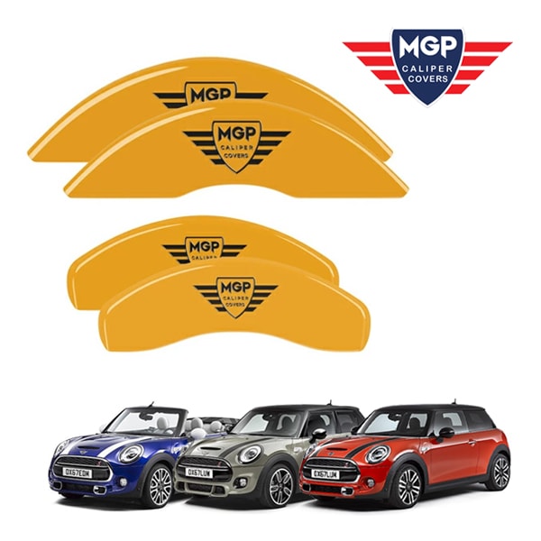 【MGP 正規品】 BMW MINI クーパー F54 F55 F56 F57 専用設計 ブレーキ キャリパーカバー イエロー MGPロゴ アルミ製 51008SMGPYL
