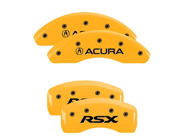 【MGP 正規品】 02-06y アキュラ RSX | ホンダ インテグラ DS5 専用設計 ブレーキ キャリパーカバー イエロー ACURA RSXロゴ 39003SRSXYL