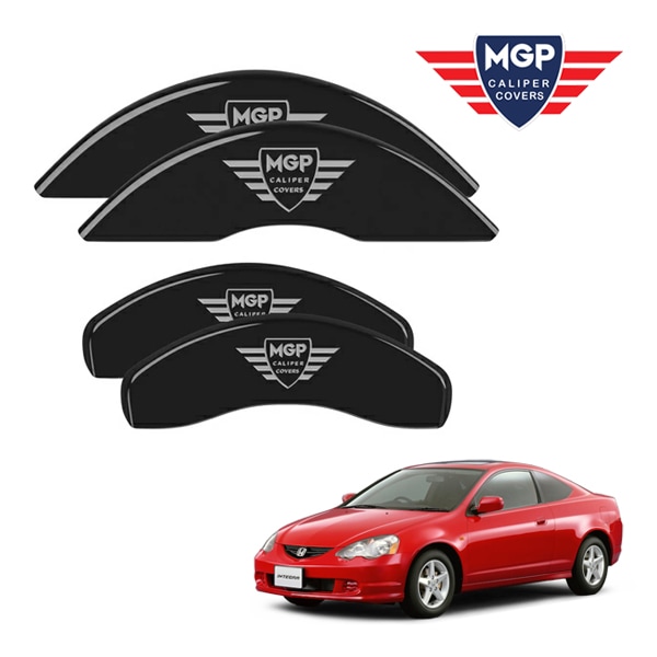 【MGP 正規品】 02-06y アキュラ RSX | ホンダ インテグラ DS5 専用設計 ブレーキ キャリパーカバー ブラック MGPロゴ アルミ製 39003SMGPBK