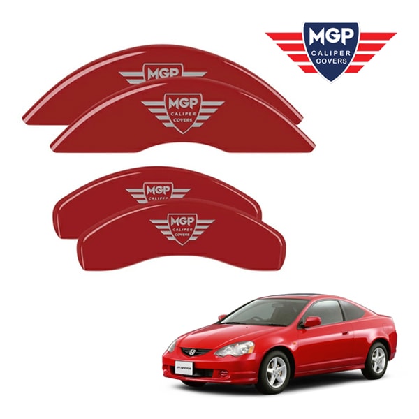 【MGP 正規品】 02-06y アキュラ RSX | ホンダ インテグラ DS5 専用設計 ブレーキ キャリパーカバー レッド MGPロゴ アルミ製 39003SMGPRD