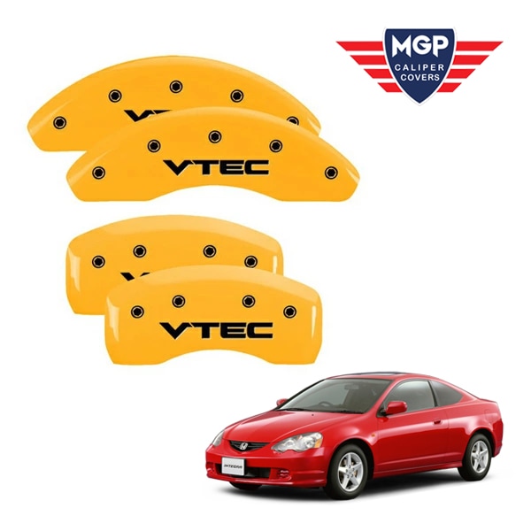 【MGP 正規品】 02-06y アキュラ RSX | ホンダ インテグラ DS5 専用設計 ブレーキ キャリパーカバー イエロー MGPロゴ アルミ製 39003SMGPRD