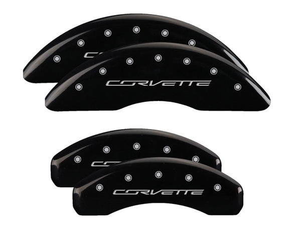 【MGP 正規品】 14-19y シボレー コルベット C7 専用設計 ブレーキ キャリパーカバー ブラック コルベットロゴ アルミ製 13084SCV7BK