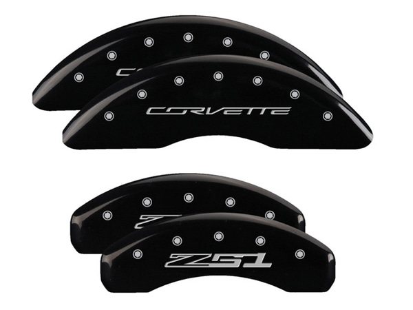 【MGP 正規品】 14-19y シボレー コルベット C7 専用設計 ブレーキ キャリパーカバー ブラック コルベット Z51ロゴ アルミ製 13084SZ51BK