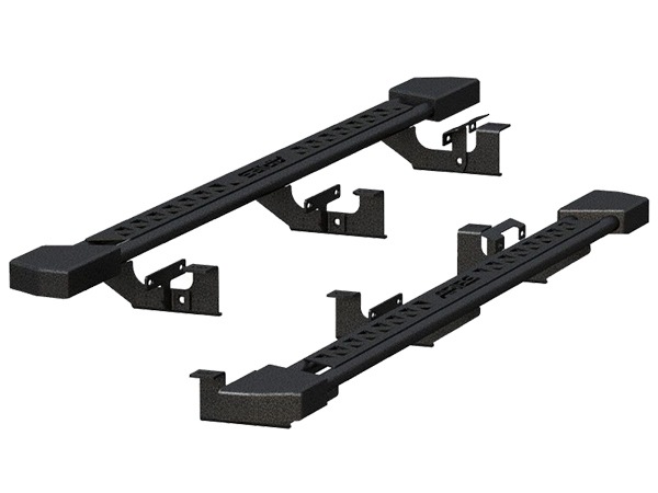 【ARIES 正規品】サイドステップ ラウンド サイドバー 3インチ チューブステップ テクスチャードブラック 2074101 07-18y ジープ JK ラングラー (4ドア)