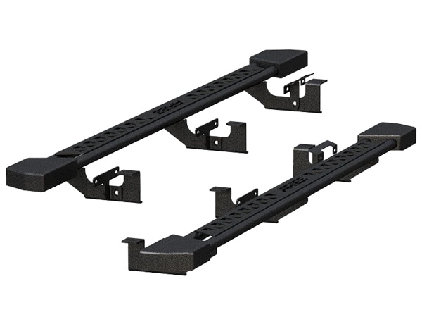 【ARIES 正規品】サイドステップ ラウンド サイドバー 3インチ チューブステップ テクスチャードブラック 2074118 18y- ジープ JL ラングラー (4ドア)