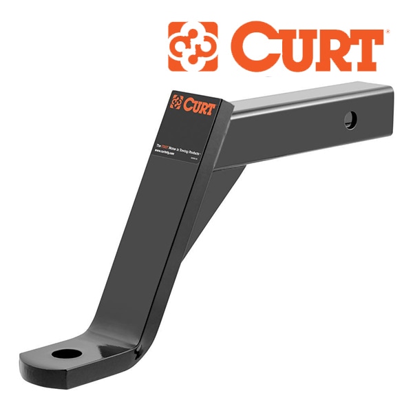 【CURT 正規品】 トレーラーヒッチ用 ヒッチボールマウント 2インチ角 45100 クラス3 6インチライズ 約15.2cm 8インチドロップ 約20.3cm