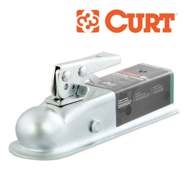 【CURT 正規品】 ポジロック付 ヒッチカプラー 25153 クラス2 2インチチャンネル 2インチヒッチボール用 2インチ 約5.08cm 最大牽引性能 約1587kg