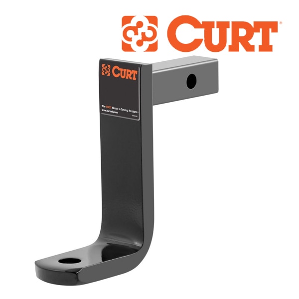 【CURT 正規品】 トレーラーヒッチ用 ヒッチボールマウント 1.25インチ角 45028 クラス1 4.625インチライズ 約11.7cm 6インチドロップ 約15.2cm