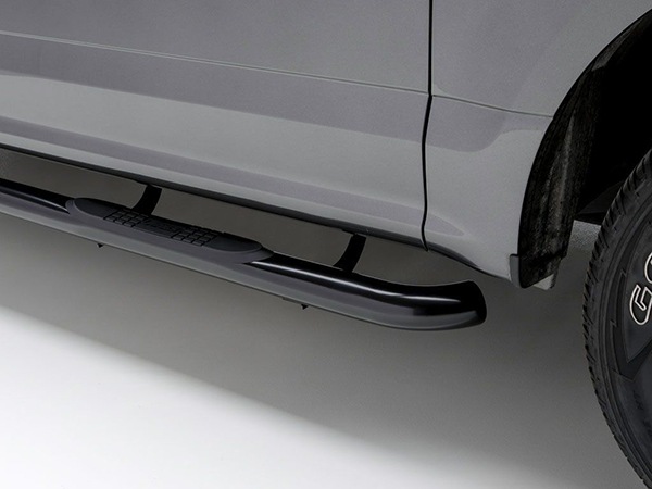 【ARIES 正規品】 スチール サイドステップ ラウンド サイドバー 3インチ チューブステップ セミ・ブラックパウダーコーティング+Eコート仕上げ トヨタ FJクルーザー GSJ150W 全年式対応