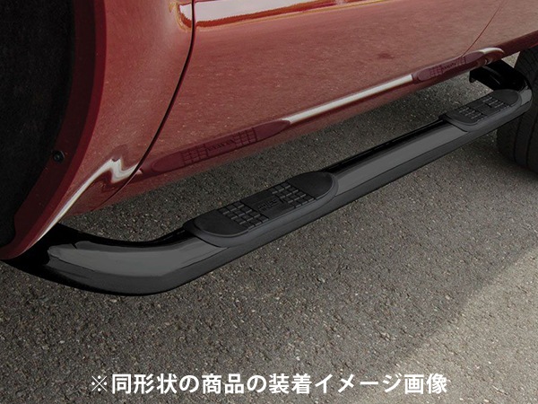 【ARIES 正規品】 スチール サイドステップ ラウンド サイドバー 3インチ チューブステップ セミ・ブラックパウダーコーティング+Eコート仕上げ トヨタ FJクルーザー GSJ150W 全年式対応