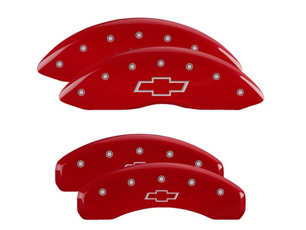 【MGP 正規品】 10-15y シボレー カマロ 専用設計 ブレーキ キャリパーカバー レッド ボウタイロゴ アルミ製 14033SBOWRD 1台分 セット