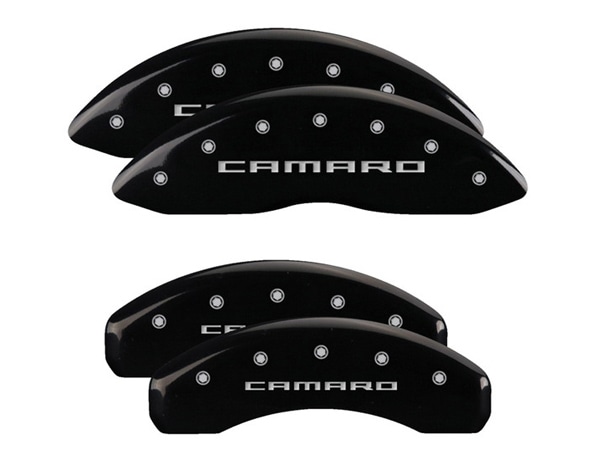 【MGP 正規品】 10-15y シボレー カマロ 専用設計 ブレーキ キャリパーカバー ブラック カマロロゴ (5 6世代) アルミ製 14033SBRCBK
