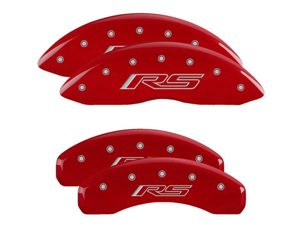 【MGP 正規品】 10-15y シボレー カマロ 専用設計 ブレーキ キャリパーカバー レッド RSロゴ (5 6世代) アルミ製 14033SCR5RD