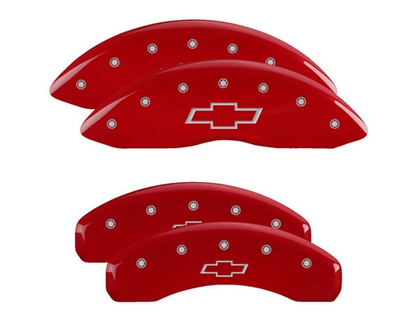 【MGP 正規品】 シボレー 99-06y シルバラード1500 | 03-05y アストロ 専用設計 ブレーキ キャリパーカバー レッド ボウタイロゴ 14034SBOWRD