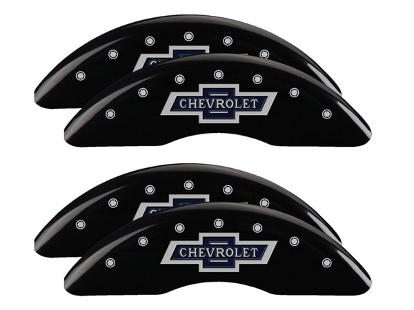 【MGP 正規品】 11-19y シボレー シルバラード 2500HD 専用設計 ブレーキ キャリパーカバー ブラック 100 Anniv. シボレーロゴ 14048SSS1BK
