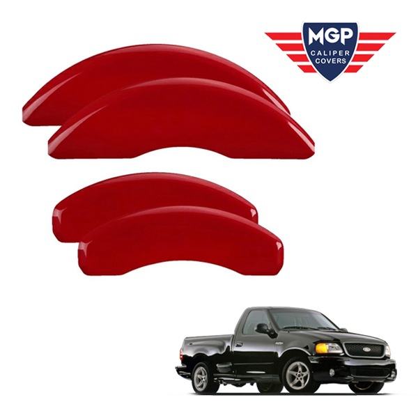【MGP 正規品】 99-04y フォード F-150 F-150Heritage 専用設計 ブレーキ キャリパーカバー レッド ロゴなし アルミ製 10021SCLCRD
