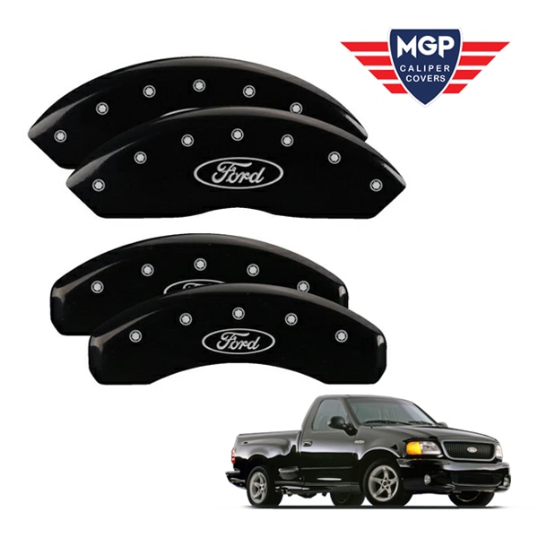 【MGP 正規品】 99-04y フォード F-150 F-150Heritage 専用設計 ブレーキ キャリパーカバー ブラック フォードオーバルロゴ 10021SFRDBK