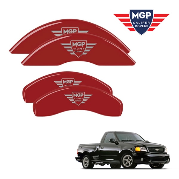 【MGP 正規品】 99-04y フォード F-150 F-150Heritage 専用設計 ブレーキ キャリパーカバー レッド MGPロゴ アルミ製 10021SMGPBK