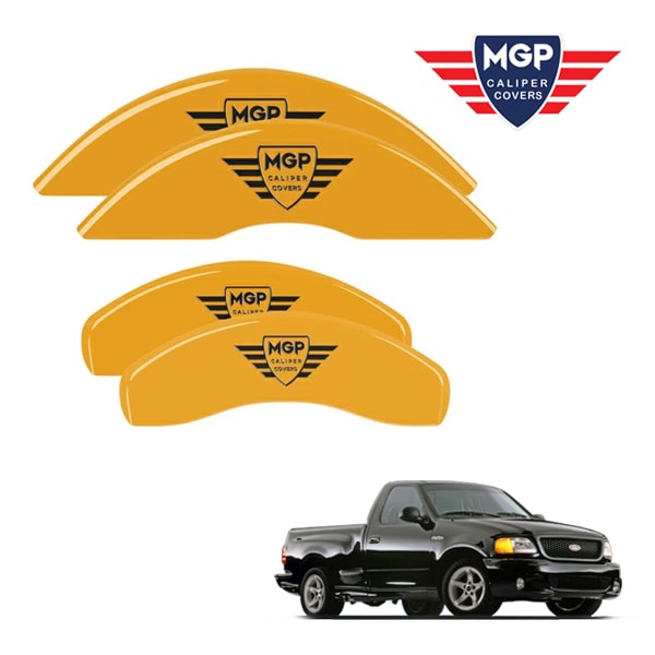 【MGP 正規品】 99-04y フォード F-150 F-150Heritage 専用設計 ブレーキ キャリパーカバー イエロー MGPロゴ アルミ製 10021SMGPYL