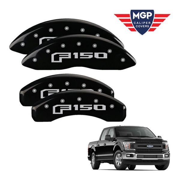 【MGP 正規品】 15-20y フォード F-150 | エクスペディション 専用設計 ブレーキ キャリパーカバー ブラック F-150(2015)ロゴ 10239SF16BK