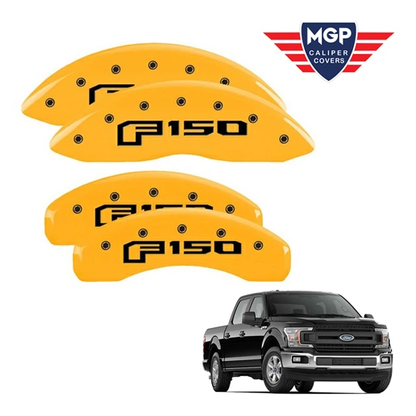 【MGP 正規品】 15-20y フォード F-150 | エクスペディション 専用設計 ブレーキ キャリパーカバー イエロー F-150(2015)ロゴ 10239SF16YL