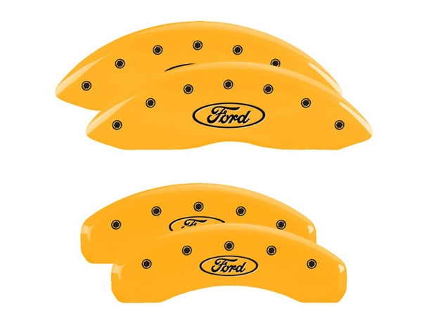 【MGP 正規品】 15-20y フォード F-150 | エクスペディション 専用設計 ブレーキ キャリパーカバー イエロー フォードオーバルロゴ 10239SFRDYL
