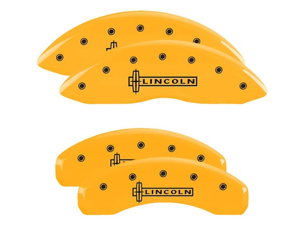【MGP 正規品】 18-20y リンカーン ナビゲーター 専用設計 ブレーキ キャリパーカバー イエロー リンカーンロゴ アルミ製 36026SLCNYL
