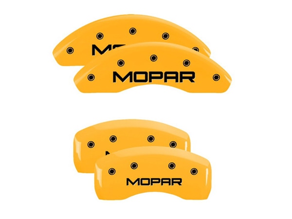 【MGP 正規品】 01-10y クライスラー PTクルーザー 専用設計 ブレーキ キャリパーカバー イエロー MOPARロゴ アルミ製 32001SMOPYL