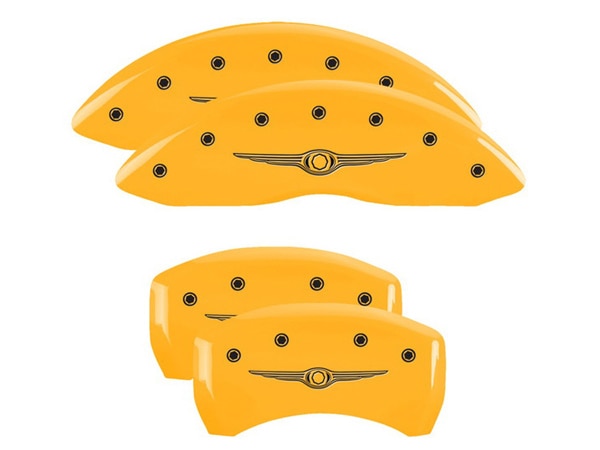 【MGP 正規品】 05-10y クライスラー 300 300C 専用設計 ブレーキ キャリパーカバー イエロー クライスラーウイングスタイル1ロゴ 32005SCW1YL