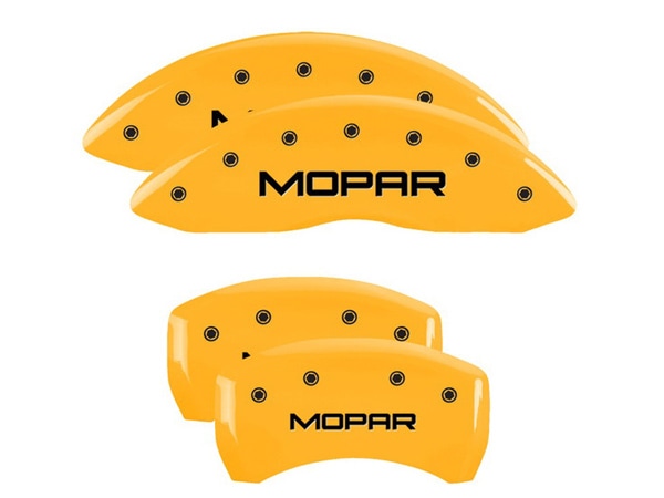 【MGP 正規品】 05-10y クライスラー 300 300C 専用設計 ブレーキ キャリパーカバー イエロー MOPARロゴ アルミ製 32005SMOPYL 1台分 セット