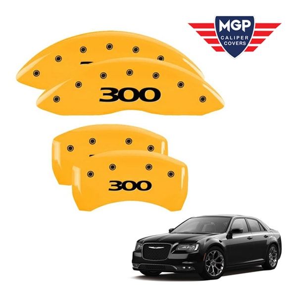 【MGP 正規品】 11-20y クライスラー 300 300C 専用設計 ブレーキ キャリパーカバー イエロー 300(2017以前)ロゴ アルミ製 32005SMOPYL