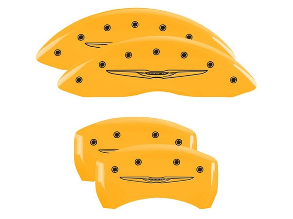 【MGP 正規品】 11-20y クライスラー 300 300C 専用設計 ブレーキ キャリパーカバー イエロー クライスラーウイングスタイル2ロゴ 32016SCW2YL